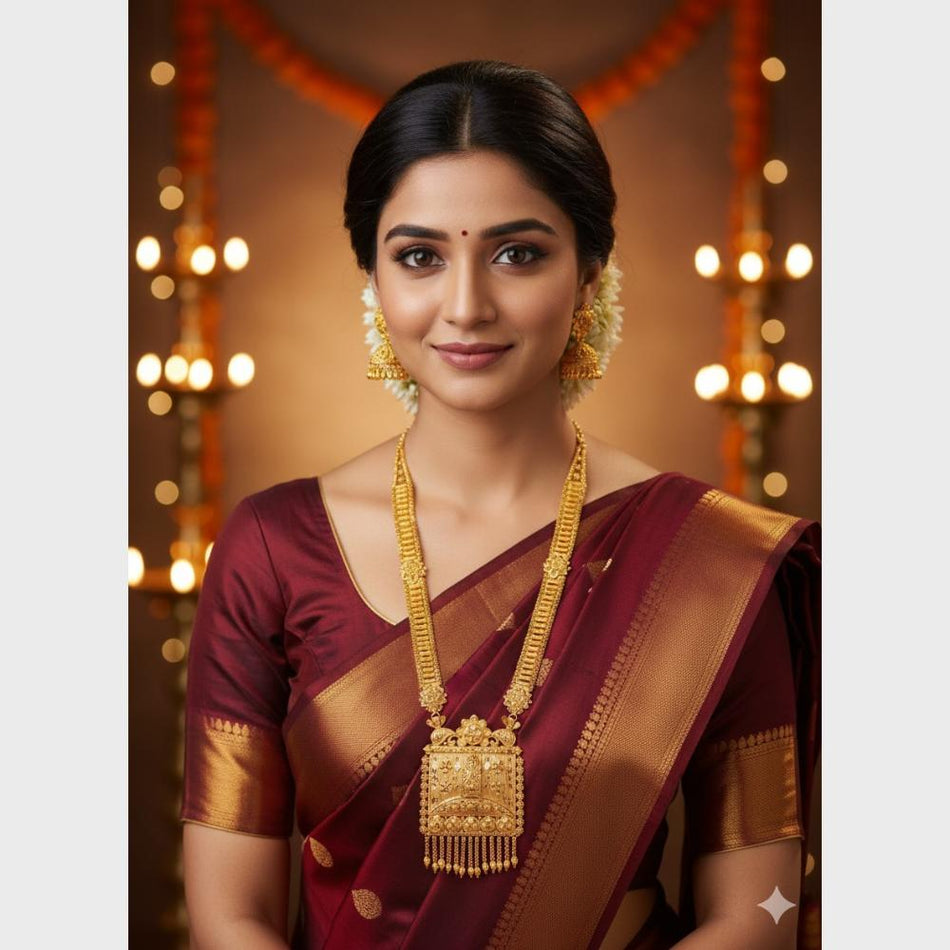 Gold Plated Forming Necklace Set for Special Occasions | Bridal Jewellery India