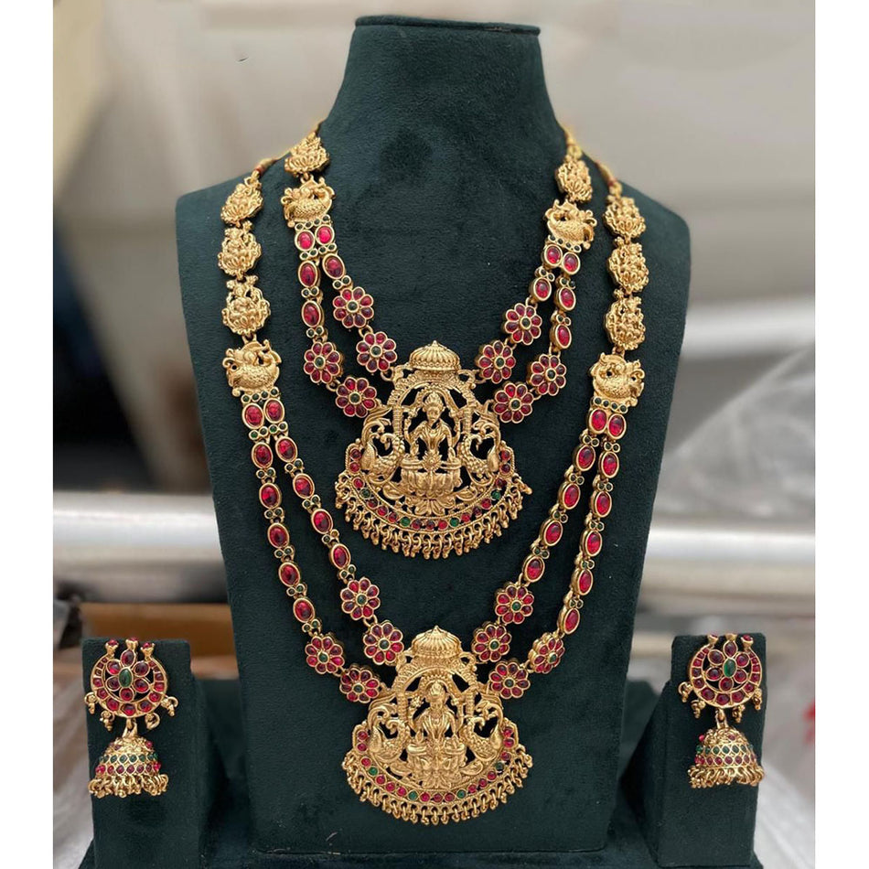 Graceful Pota Pearl Necklace in Gold Tone | Bridal Jewellery India