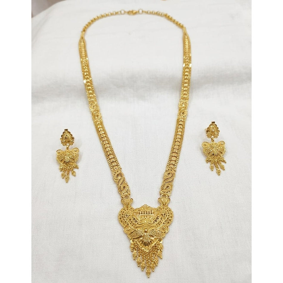 Gold Plated Traditional Indian Necklaces Set | Bridal Jewellery India