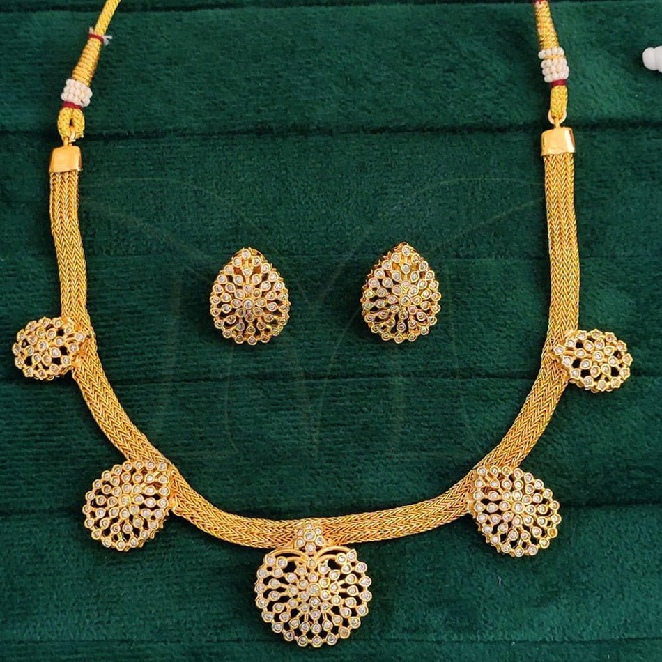 Gold Plated Necklace Set for Bridal Occasion | Bridal Jewellery India