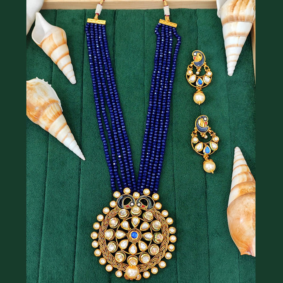 Kundan Necklace in Gold Plated for Bridal Wear | Bridal Jewellery India