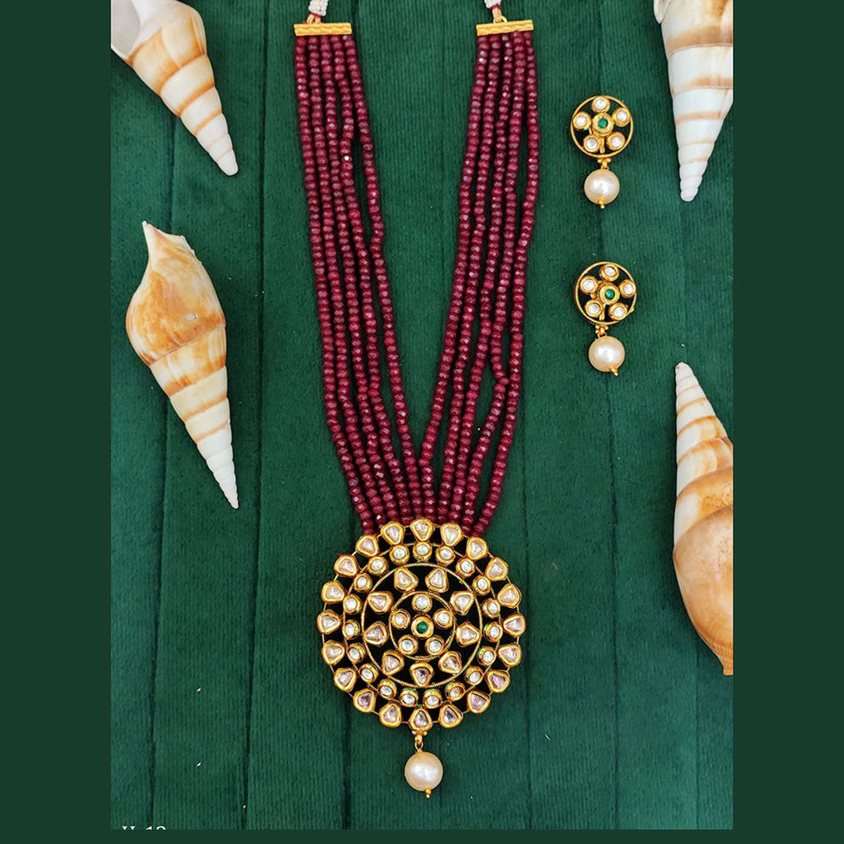 Kundan Necklace in Gold Plated for Bride | Bridal Jewellery India