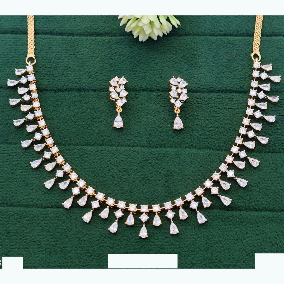Rose Gold Plated Hoop Earrings for Wedding Wear | Bridal Jewellery India