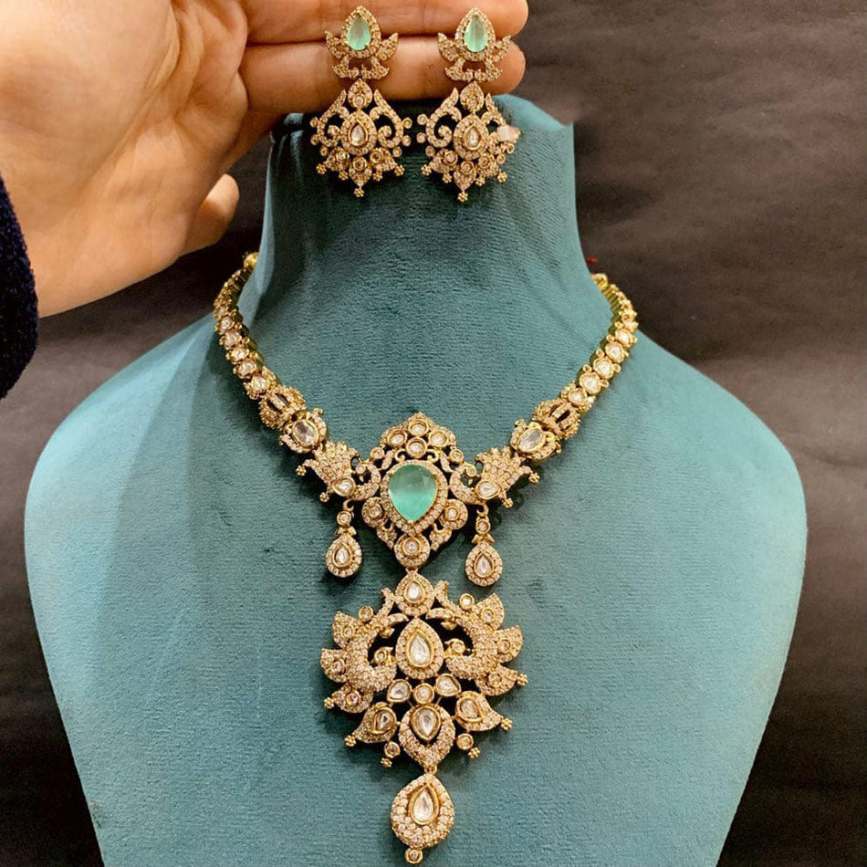 Kundan Choker Necklace in Gold Plated | Bridal Jewellery India