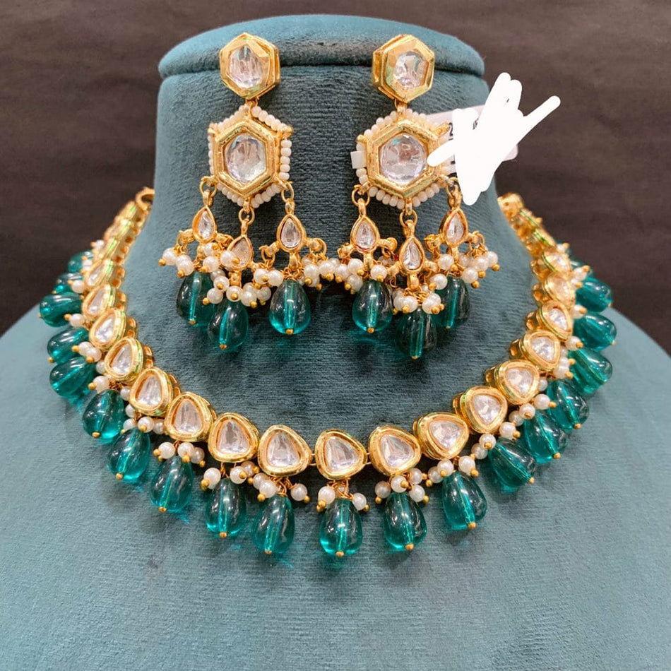 Kundan Necklace in Silver for Bridal | Bridal Jewellery India