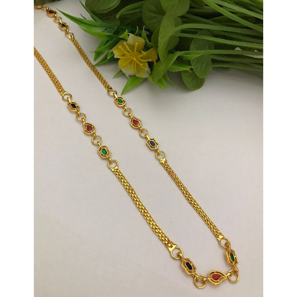 Royal Meenakari Necklace in Gold Tone | Bridal Jewellery India