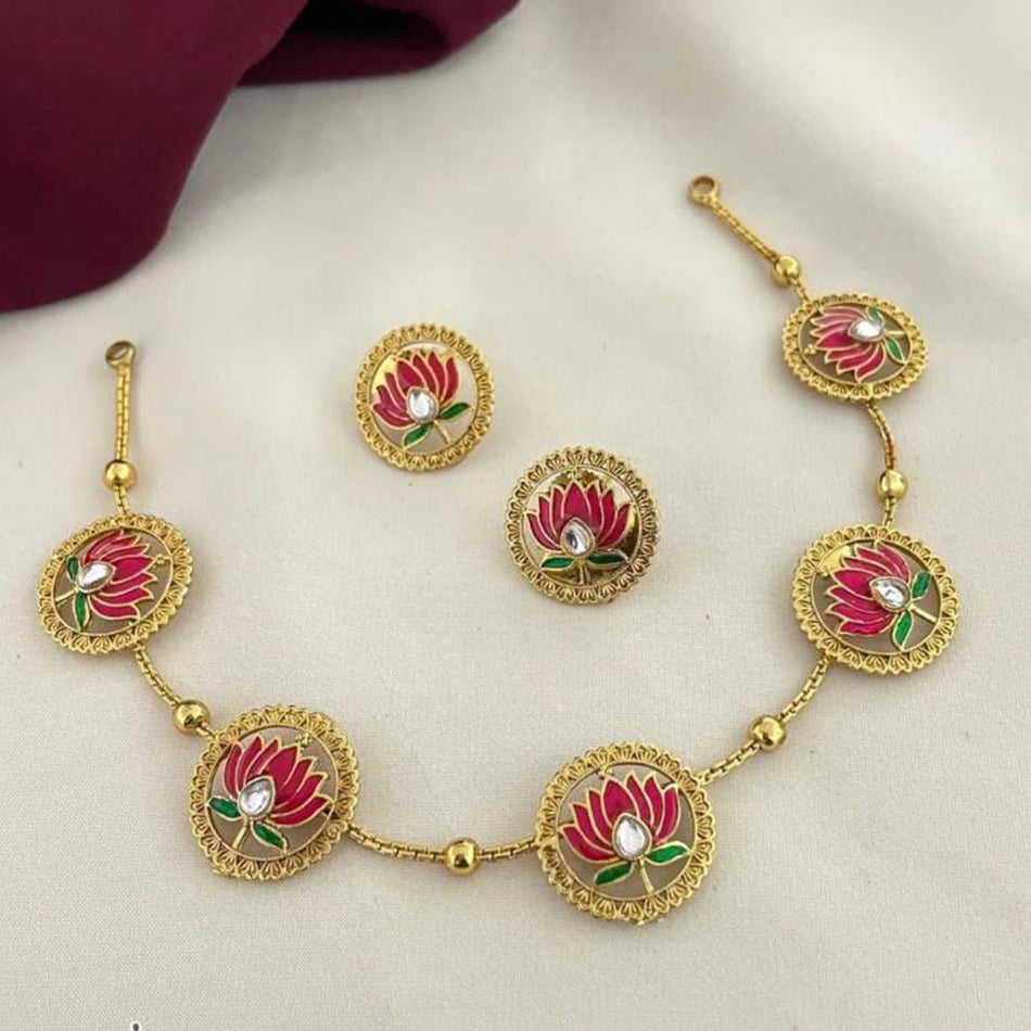 Kundan Necklace in  Gold Plated for Bridal | Bridal Jewellery India