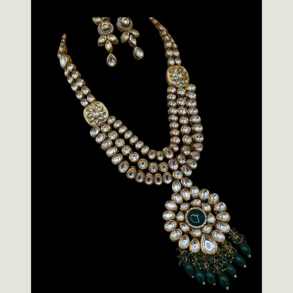 Kundan Choker Necklace in Rose Gold Plated | Bridal Jewellery India