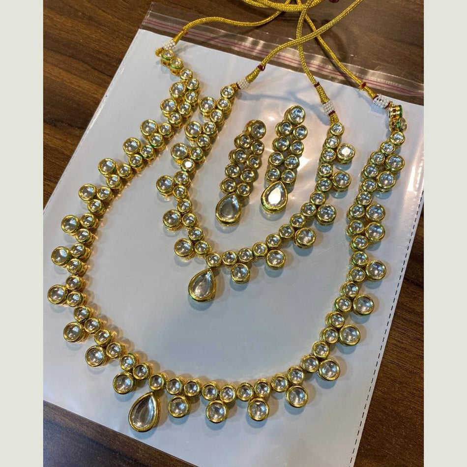 Kundan Choker Necklace in Gold Plated with Stone | Bridal Jewellery India