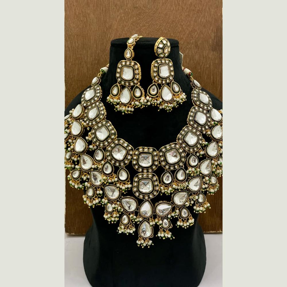 Kundan Necklace in Gold Plated | Bridal Jewellery India