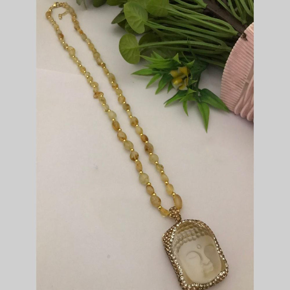 Designer Long Necklace in Rose Gold Plated | Bridal Jewellery India