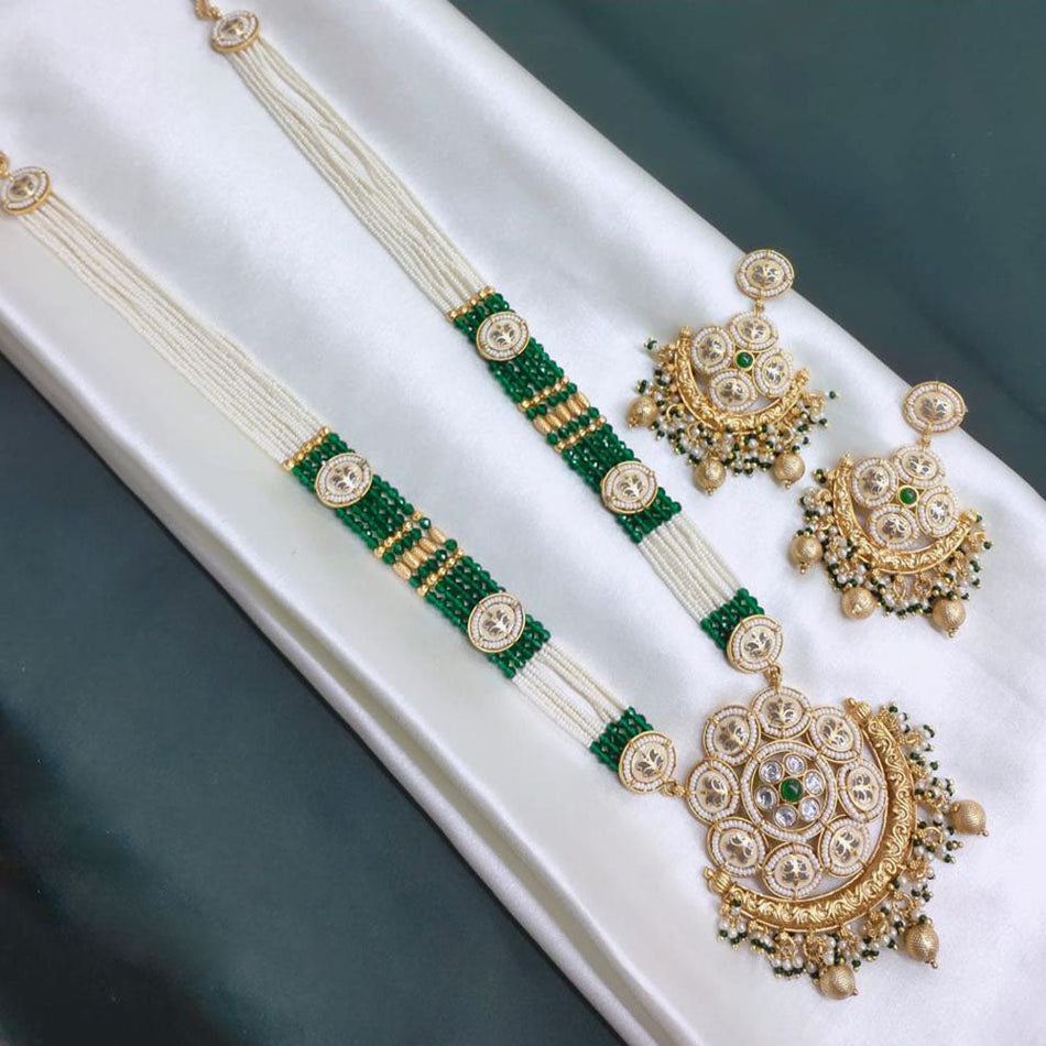 Meenakari Necklace in Silver | Bridal Jewellery India