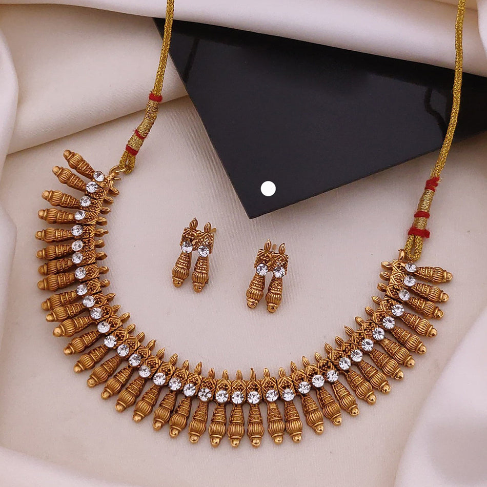 Glow Up Necklace in Sterling Silver | Bridal Jewellery India