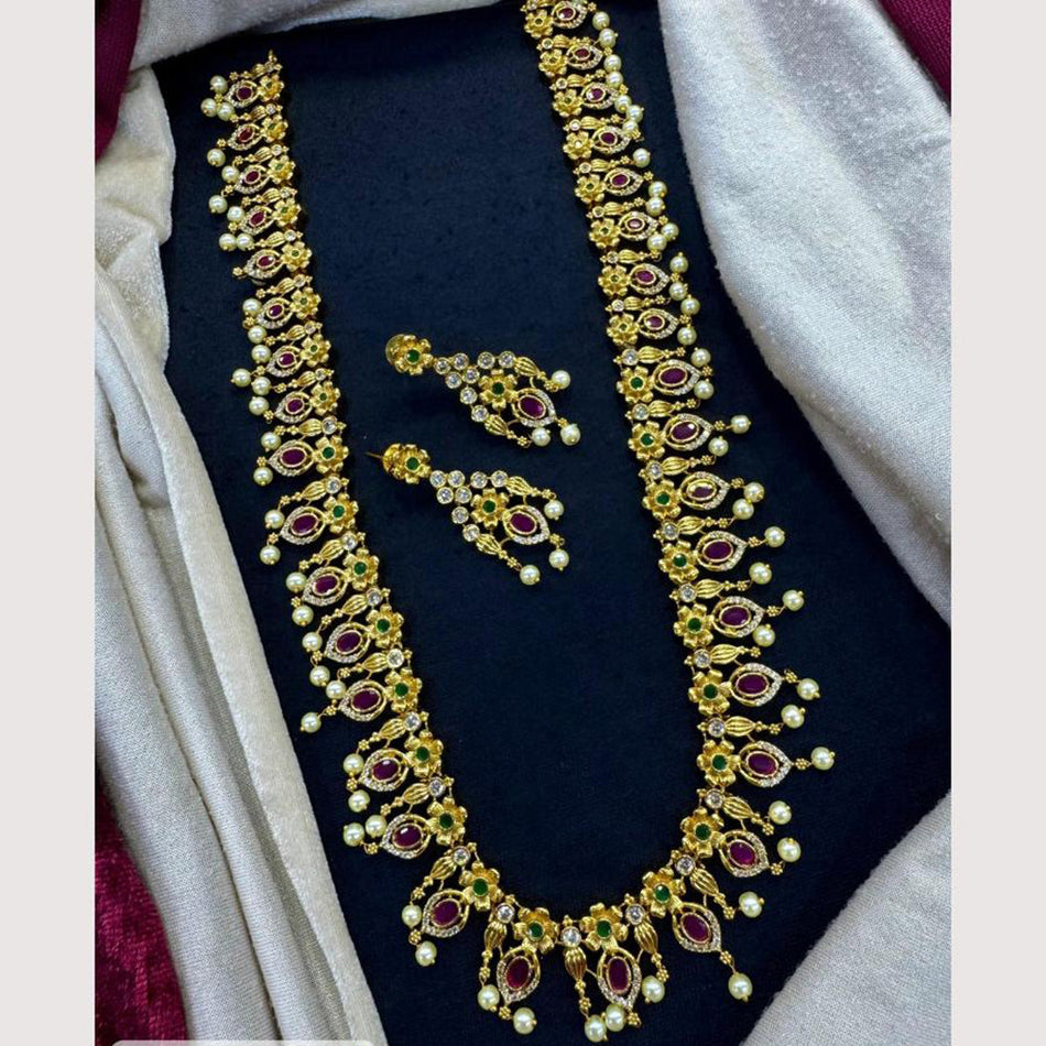 Modern Heritage Necklace in Sterling Silver | Bridal Jewellery India