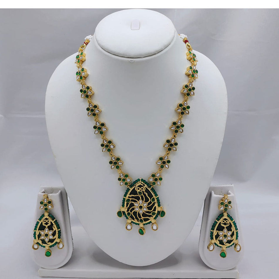 Kundan Choker Necklace in Gold Plated | Bridal Jewellery India