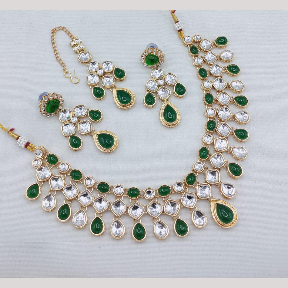 Kundan Choker Necklace in Gold Plated for Bride | Bridal Jewellery India