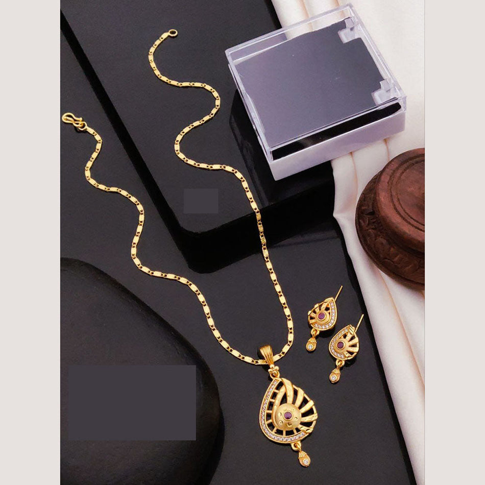 Elegant Pota Chain Necklace in 18K Gold Plated | Bridal Jewellery India