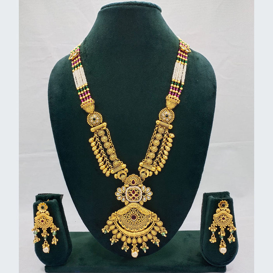 Pota Necklace in Oxidised Silver | Bridal Jewellery India