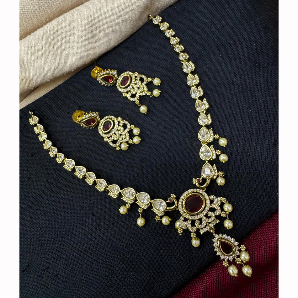 Royal Crystal Choker in Austrian Stone | Bridal Jewellery India