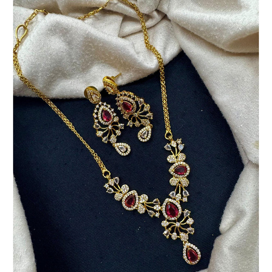 Designer Rose Gold Plated Dangle Earrings for Bridal Wear | Bridal Jewellery India