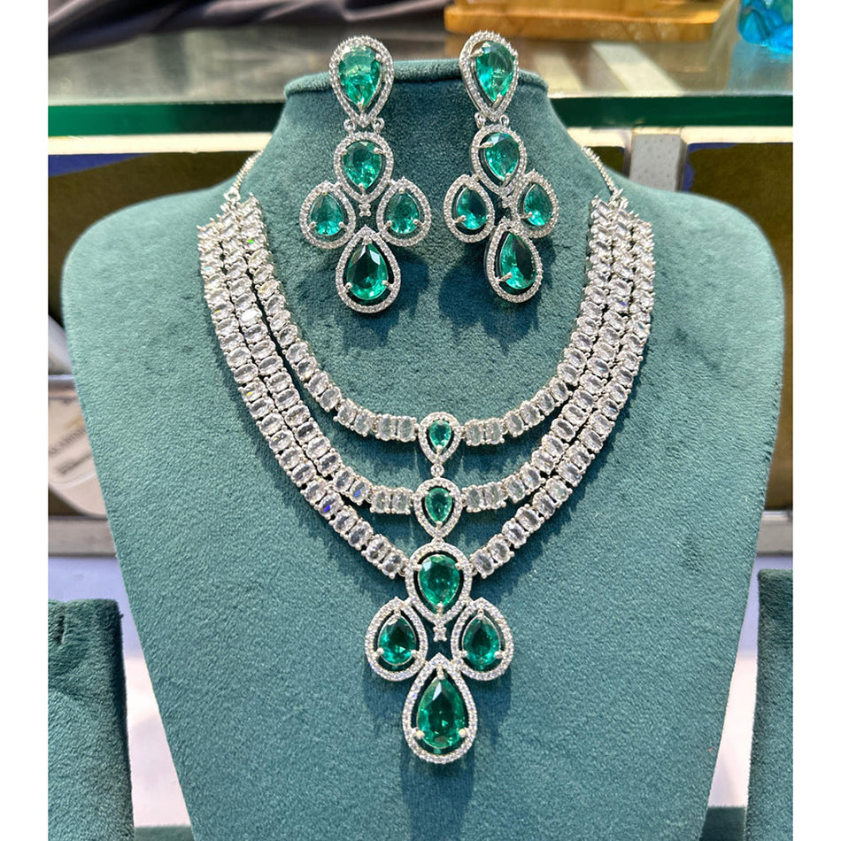 Radiant Glow 18K Gold Plated Necklace Set | Bridal Jewellery India