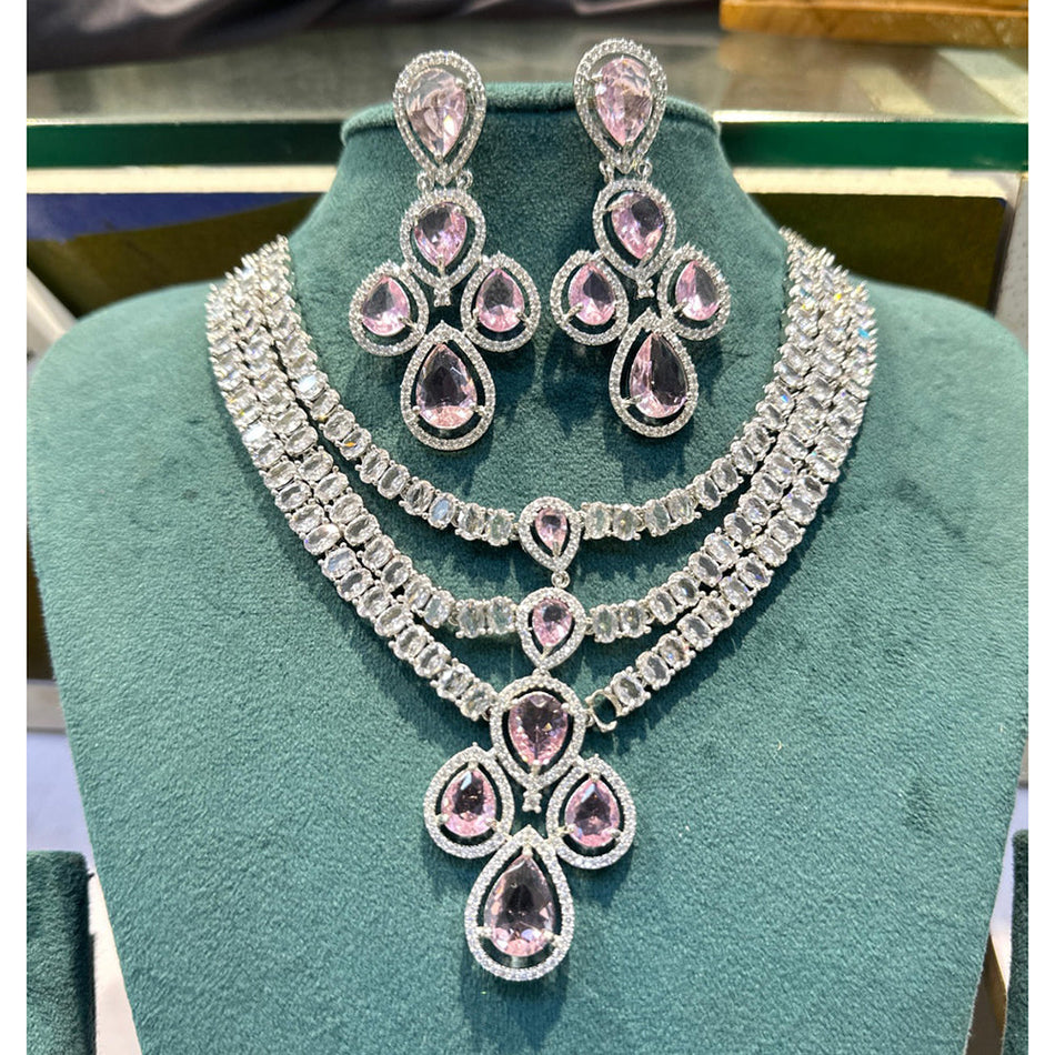 Radiant Glow 18K Gold Plated Necklace Set | Bridal Jewellery India