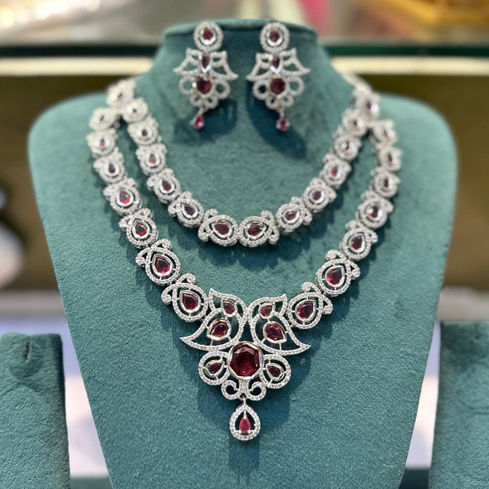 Radiant Glow Necklace in 14K Gold Plated | Bridal Jewellery India