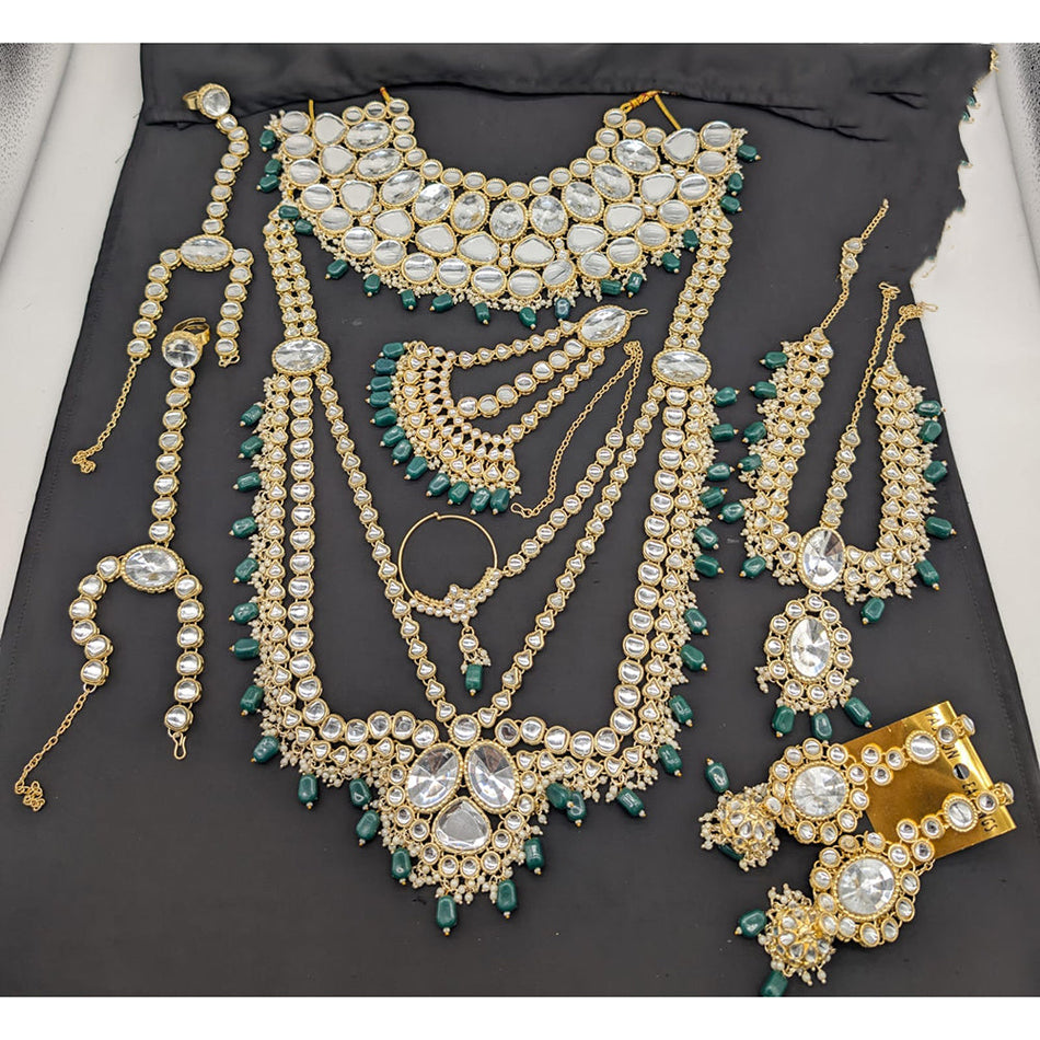 Kundan Choker Necklace in  Gold Plated | Bridal Jewellery India