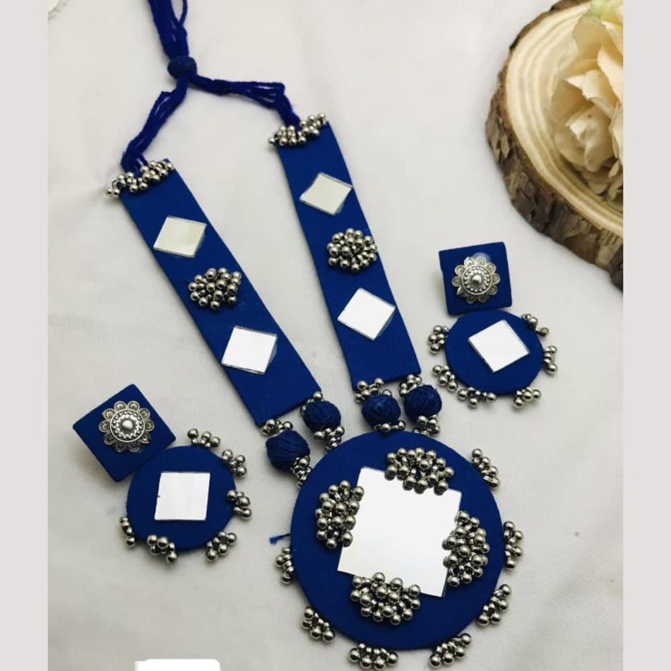 Mirror Necklace in Rose Gold Plated | Bridal Jewellery India