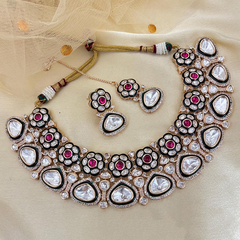 Kundan Necklace in 18K Gold Plated | Bridal Jewellery India