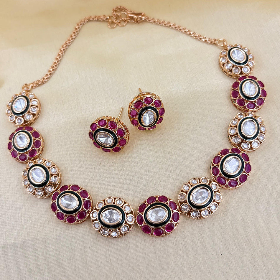 Kundan Necklace in Gold Tone for Bridal Wear | Bridal Jewellery India