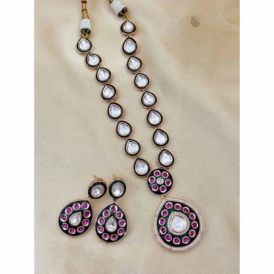 Kundan Necklace in  Gold Plated | Bridal Jewellery India