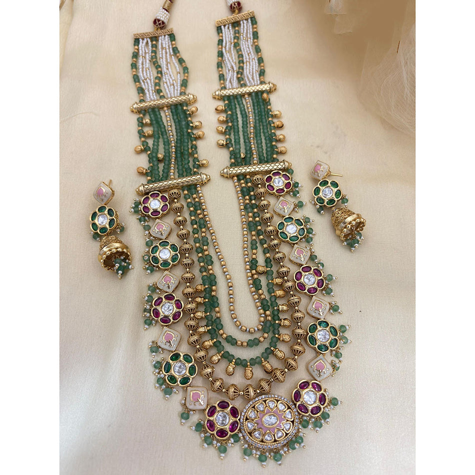 Designer Pota Stone Choker Necklace for Bridal | Bridal Jewellery India
