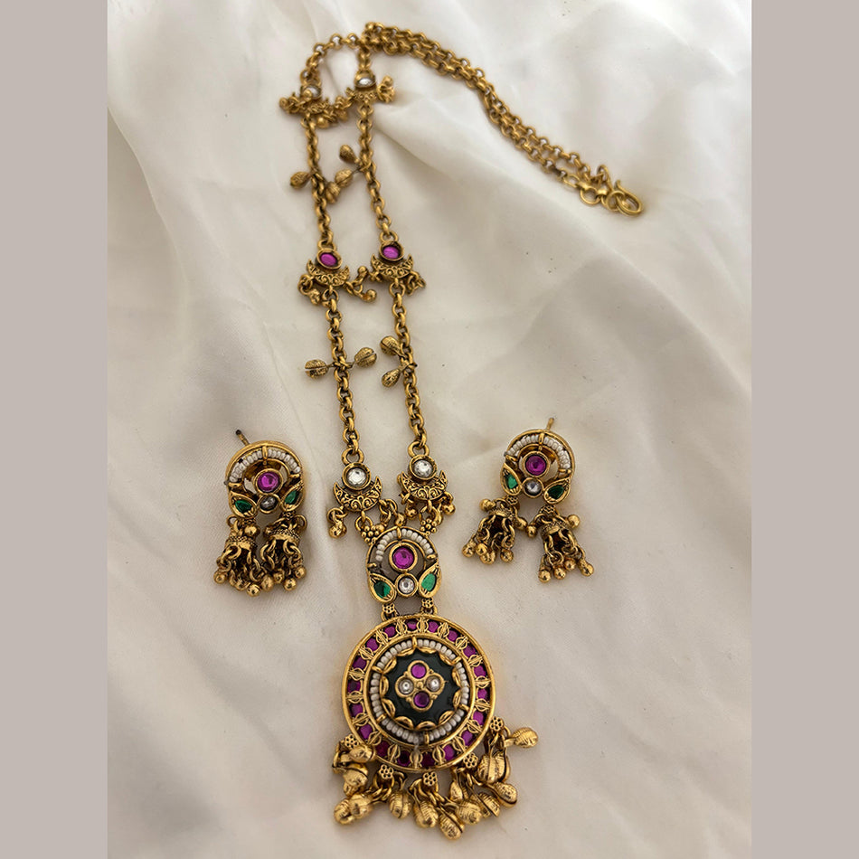 Designer Pearl Necklace in Sterling Silver | Bridal Jewellery India