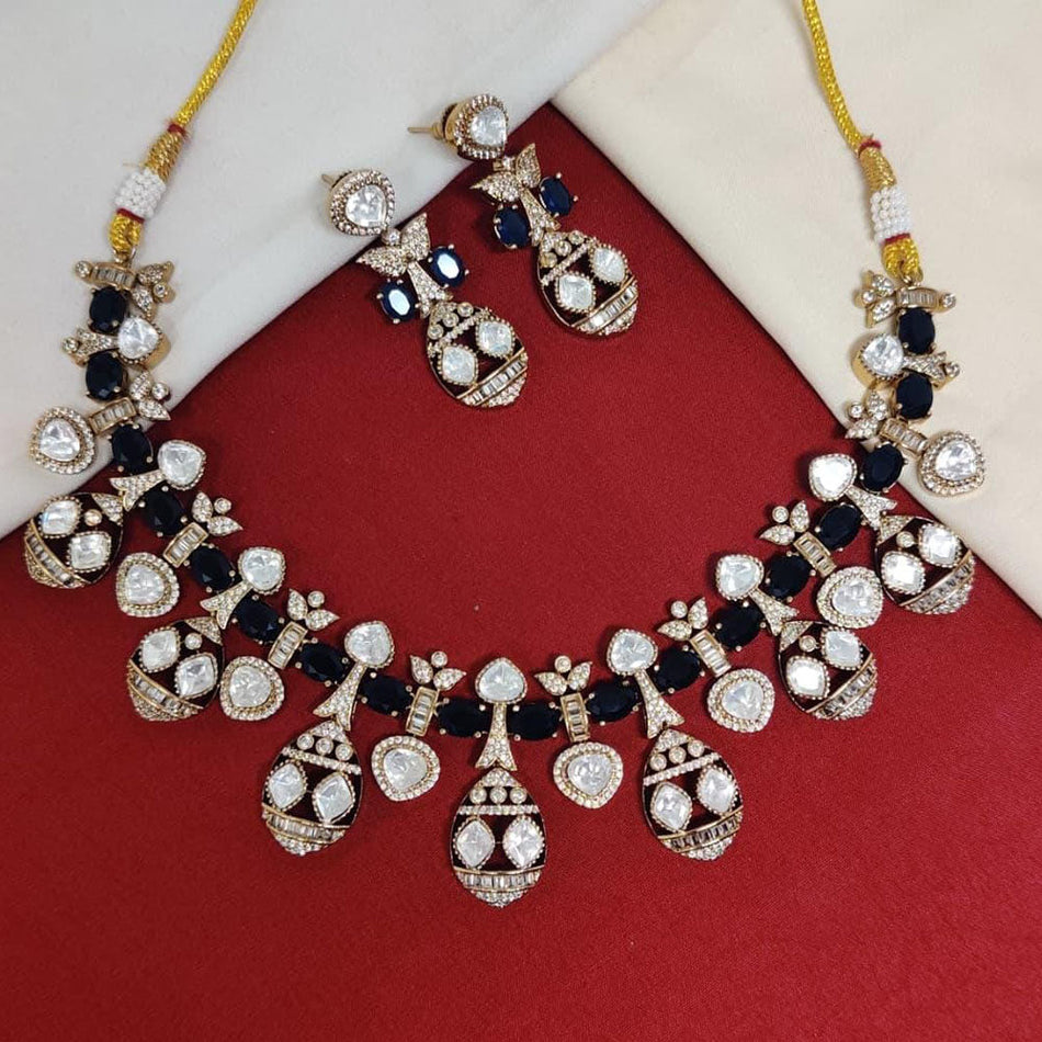 Kundan Necklace in Gold Plated for Bridal Wear | Bridal Jewellery India