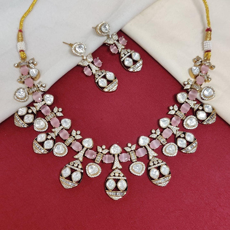 Kundan Necklace in Gold Plated for Bridal Wear | Bridal Jewellery India