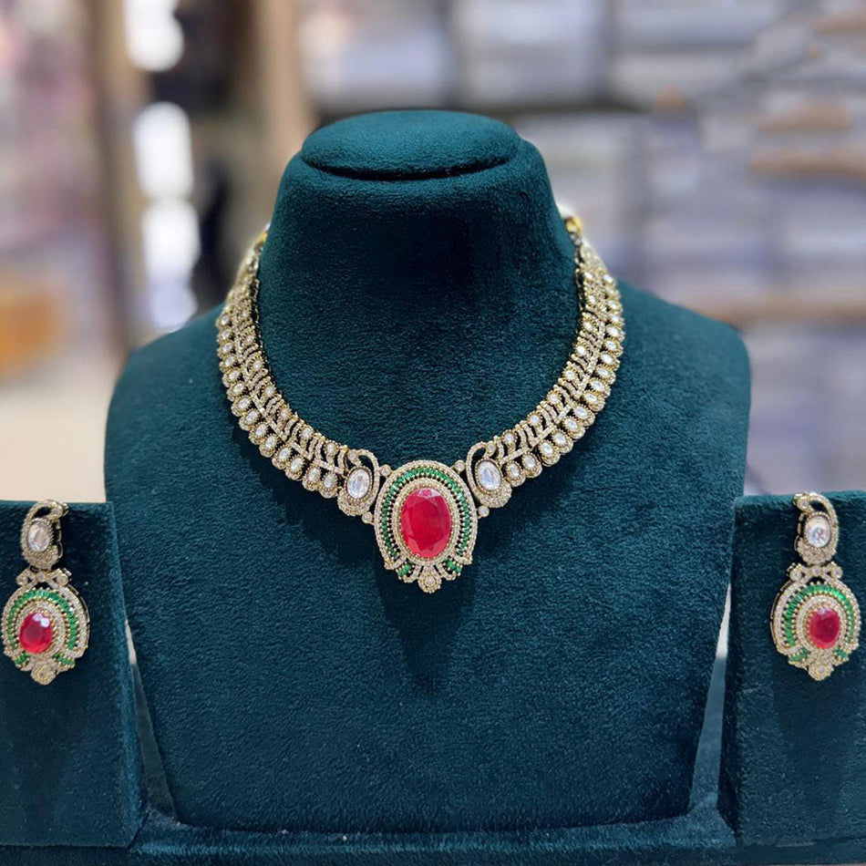 Kundan Necklace in 18K Gold Plated | Bridal Jewellery India