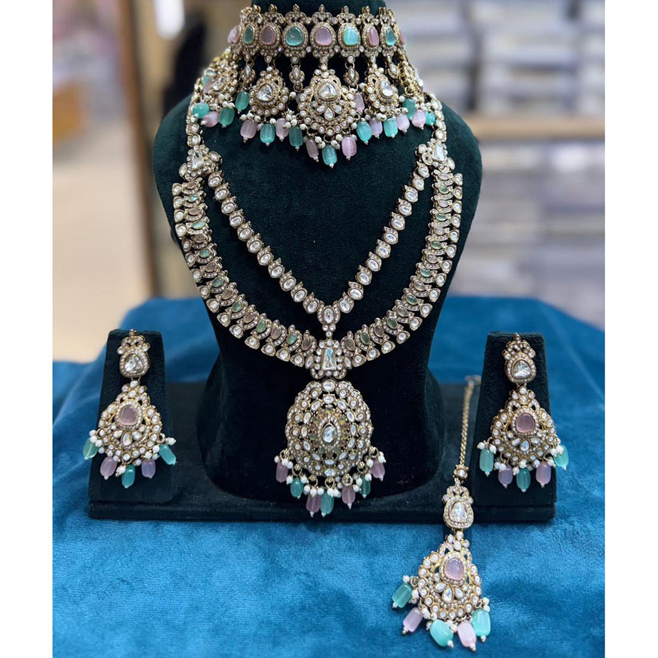 Kundan Necklace in 18K Gold Plated | Bridal Jewellery India