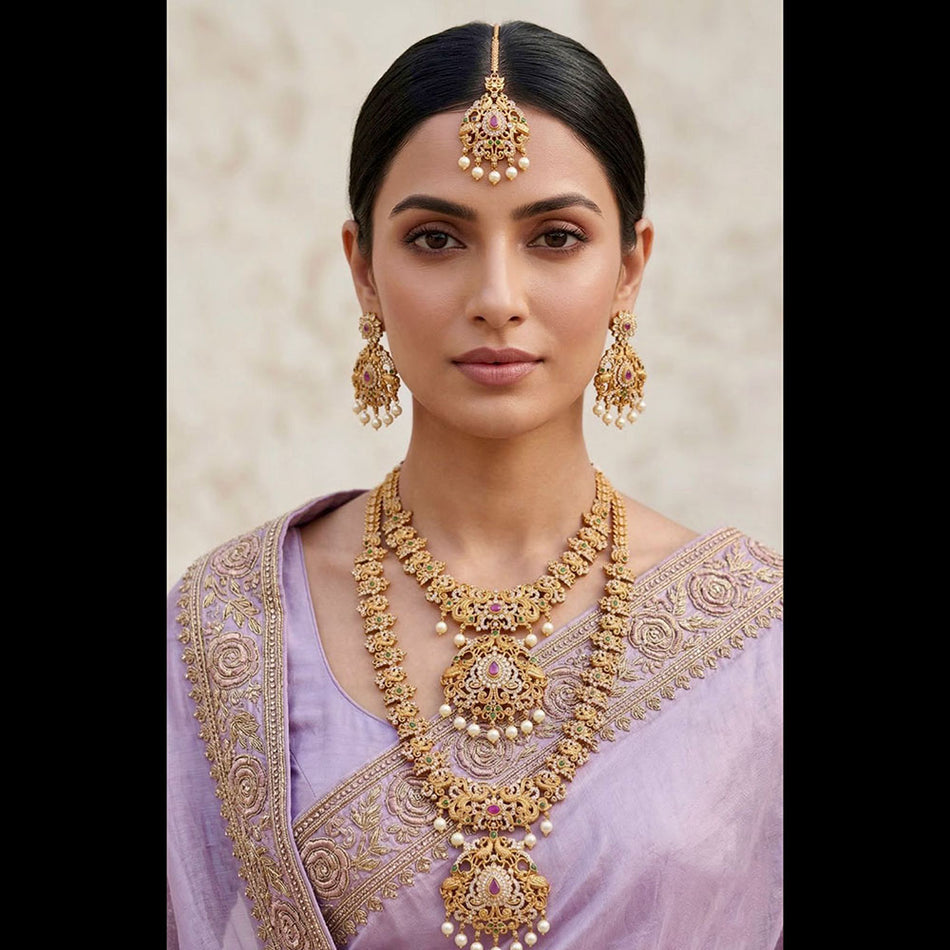 Pota Necklace in Sterling Silver | Bridal Jewellery India