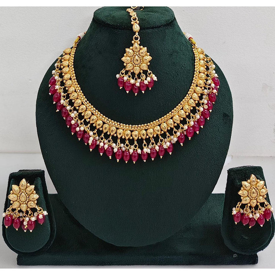 Pearl Drop Earrings in 14K Gold Plated | Bridal Jewellery India