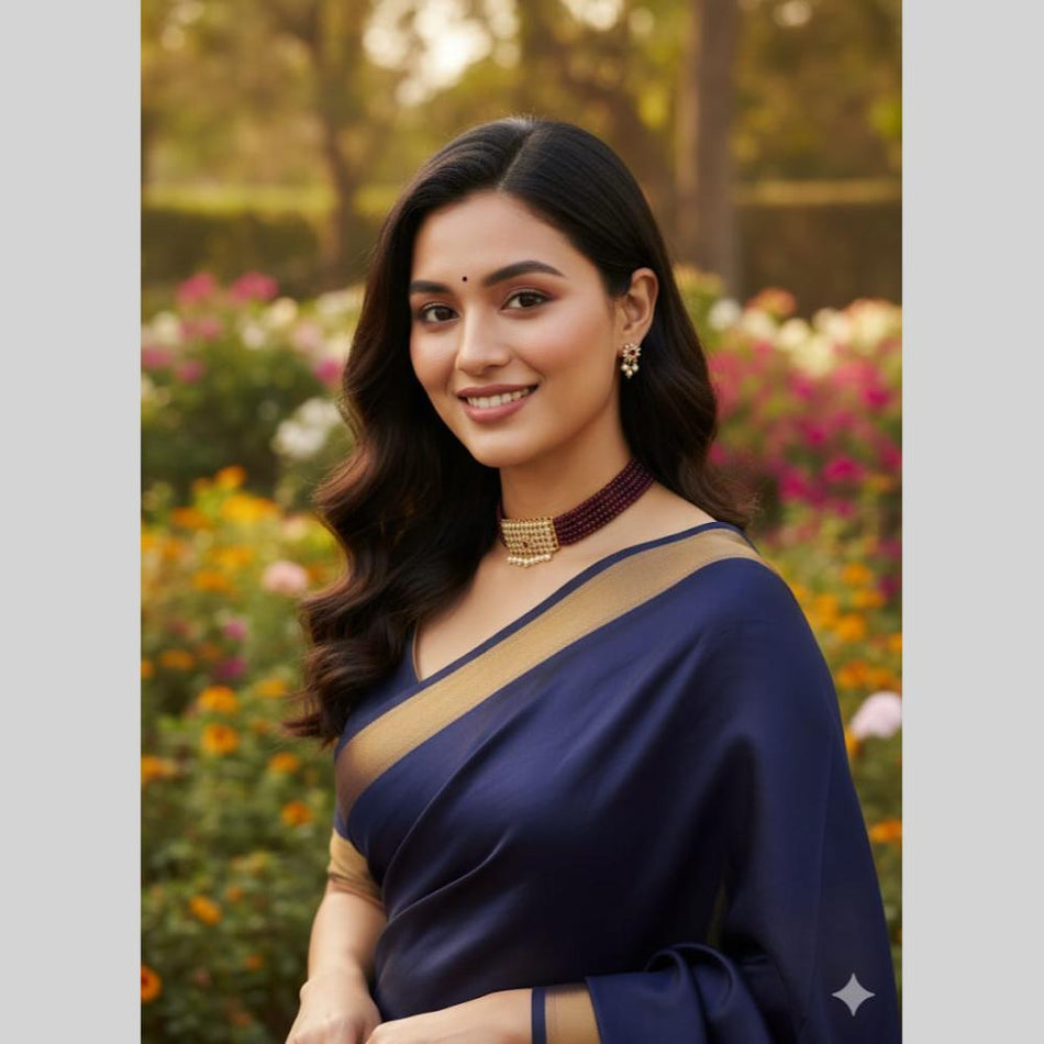 Crystal Pearl Choker in Silver | Bridal Jewellery India