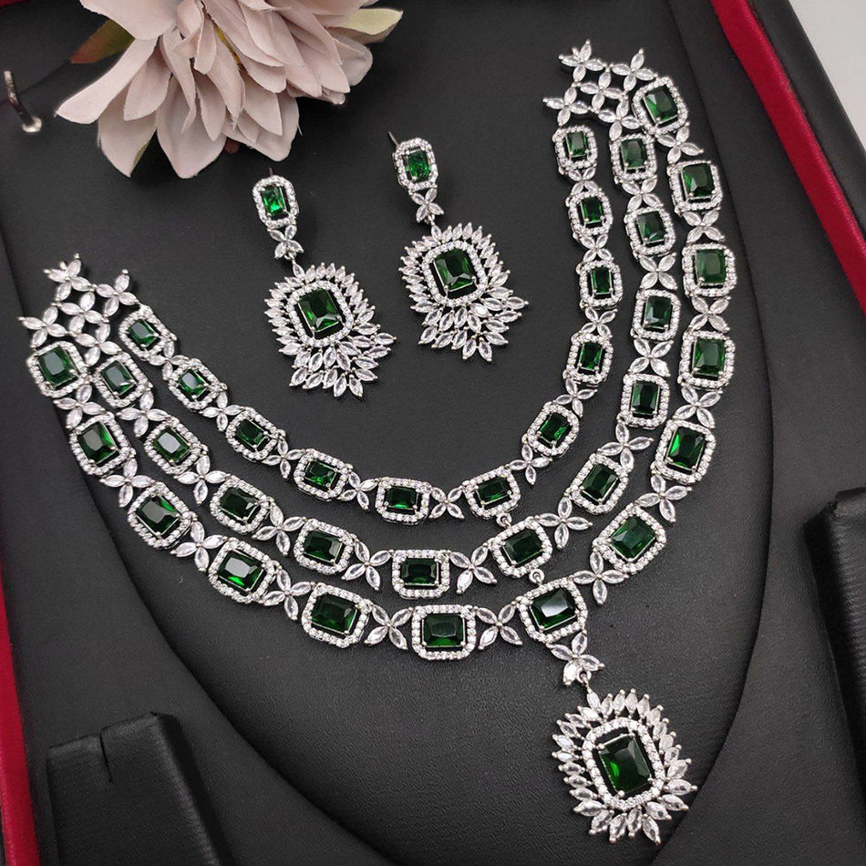 Rose Gold Plated Huggie Earrings for Wedding Wear | Bridal Jewellery India