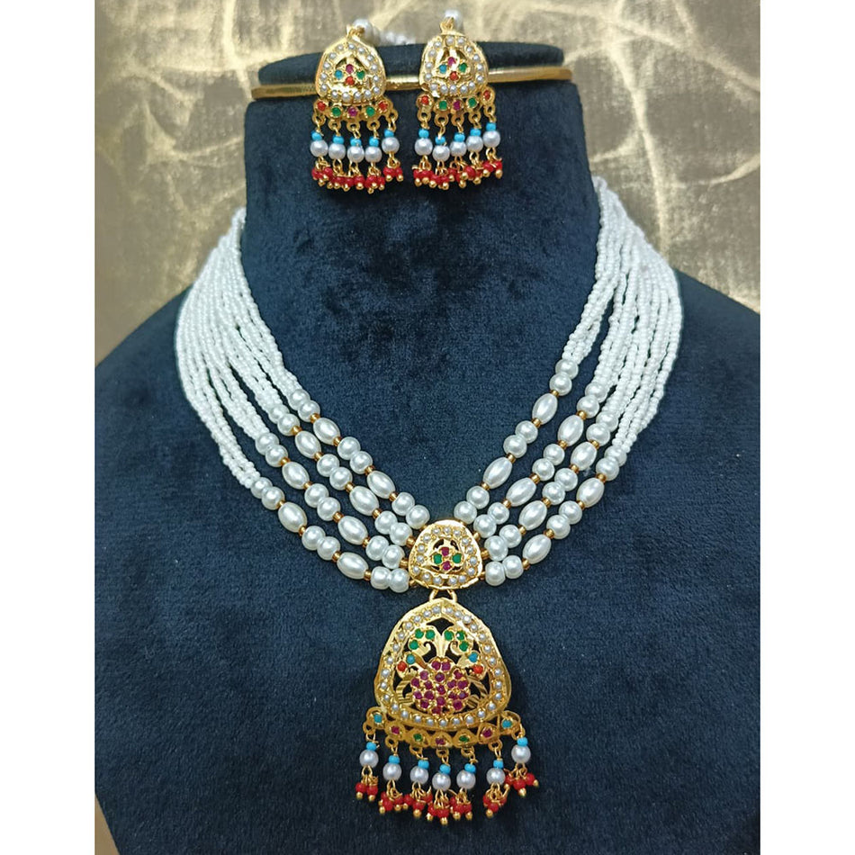 Royal Austrian Pearl Necklace for Bridal | Bridal Jewellery India