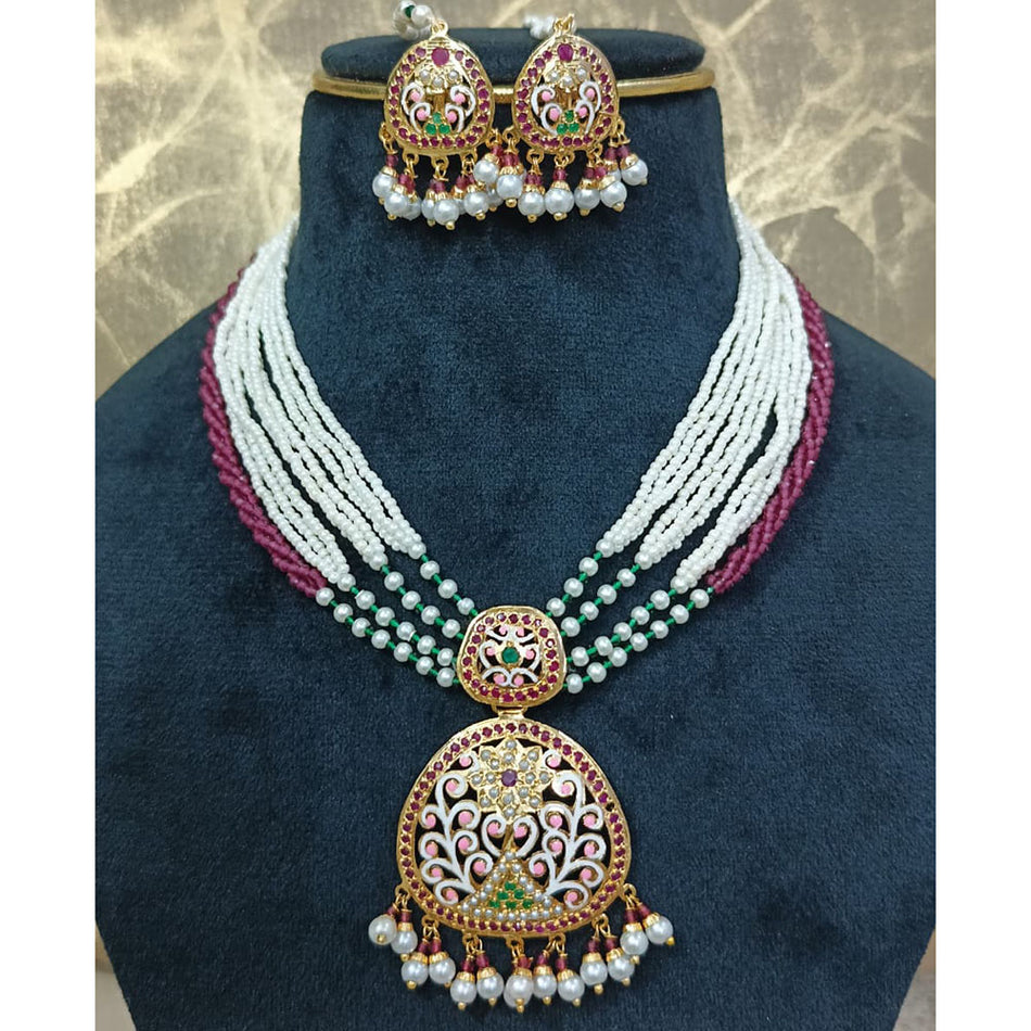 Royal Austrian Pearl Necklace for Bride | Bridal Jewellery India