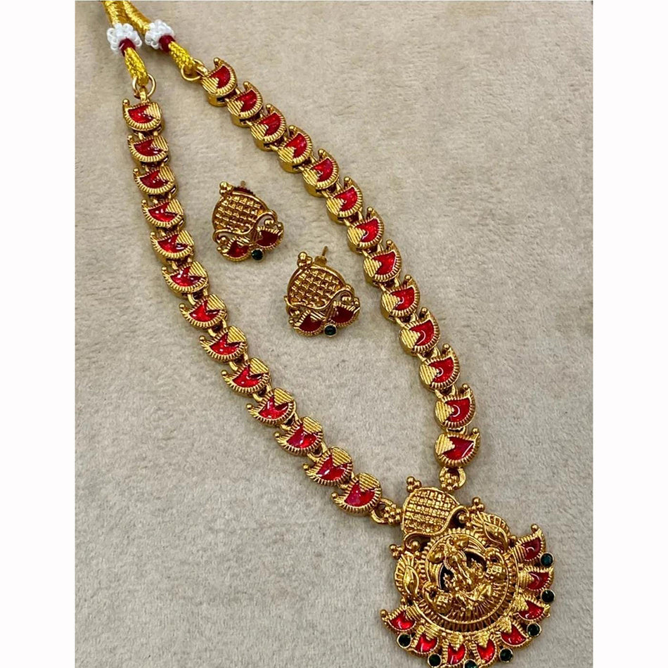 Meenakari Necklace in Silver for Bridal | Bridal Jewellery India