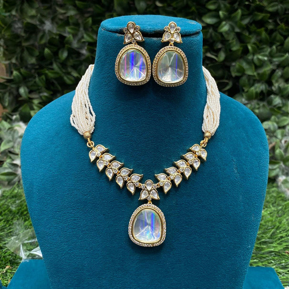 Kundan Necklace in Gold Plated | Bridal Jewellery India