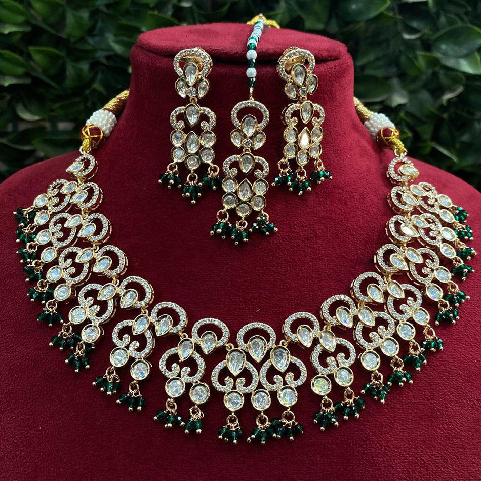 Kundan Necklace in Gold Plated | Bridal Jewellery India