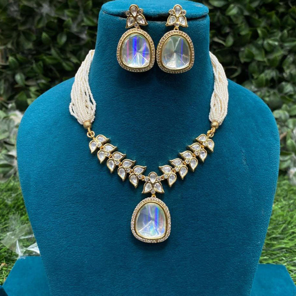 Kundan Necklace in Gold Plated for Bridal Wear | Bridal Jewellery India