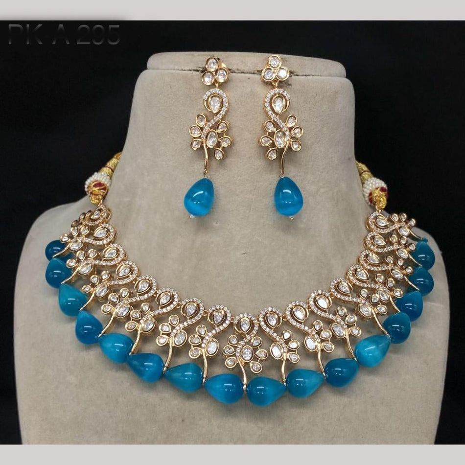 Kundan Necklace in Gold Plated | Bridal Jewellery India