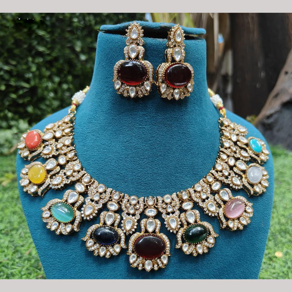 Kundan Necklace in Gold Plated for Bridal | Bridal Jewellery India